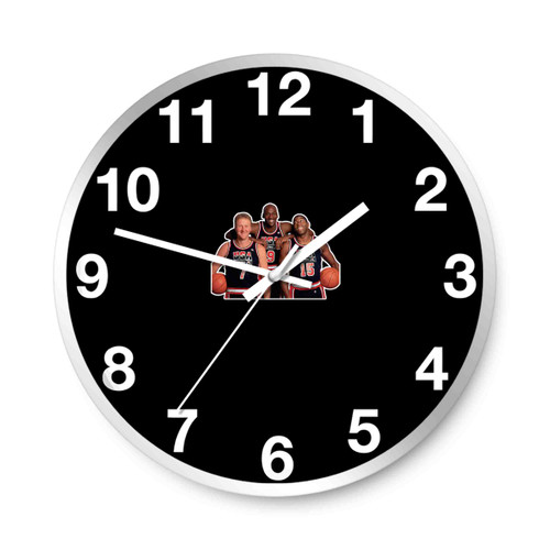 Usa Dream Team Michael Jordan Magic Johnson Larry Bird Wall Clocks