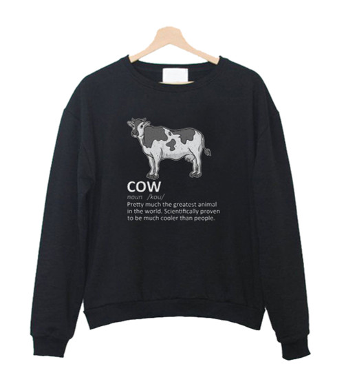 Cow Funny Definition Sweatshirt Sweater