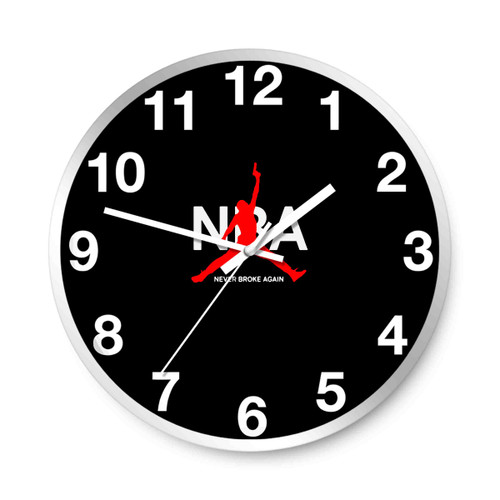 Youngboy Never Broke Again Nba Logo Air Wall Clocks