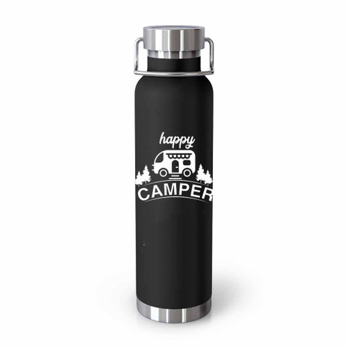 Happy Camper Camping Hiking Travel Tumblr Bottle