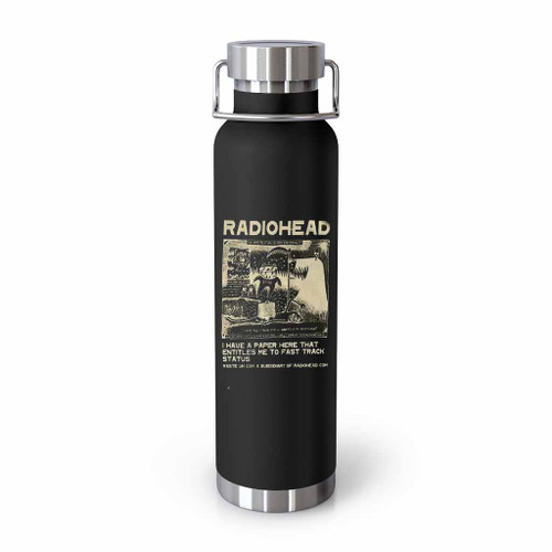 Radiohead Vintage Retro Concert Tumblr Bottle