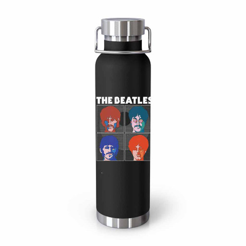 The Beatles Band 4 Heads Logo Tumblr Bottle