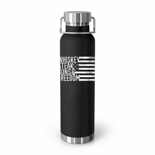 Whiskey Steak Guns Freedom Tumblr Bottle