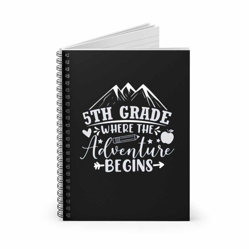 2Nd Grade Where The Adventure Begins Spiral Notebook