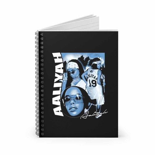 Aaliyah Retro Vintage Rap Spiral Notebook