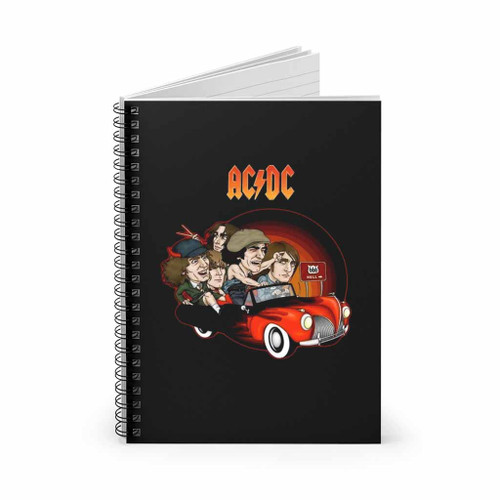 Acdc Members For Those About To Rock Spiral Notebook
