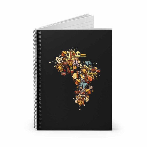 Africa Map Juneteenth Freeish Spiral Notebook Africa Map Juneteenth Freeish Spiral Notebook