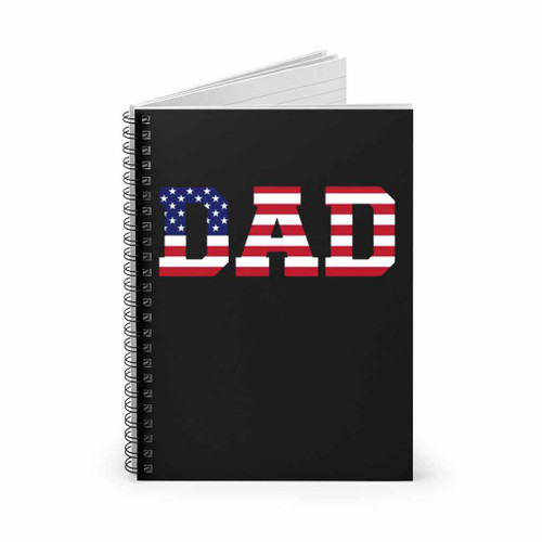 American Dad Flag Spiral Notebook