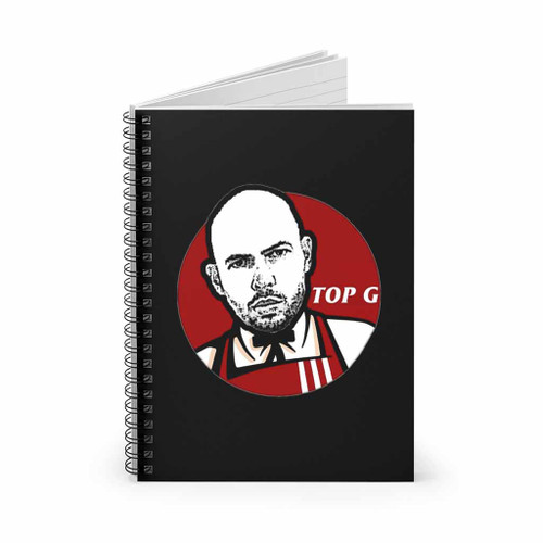 Andrew Tate Top G Spiral Notebook