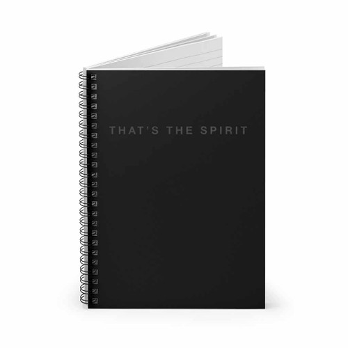 Bring Me The Horizon Thats The Spirit Spiral Notebook