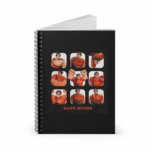 Disney Ralph Moods Cute Face Spiral Notebook