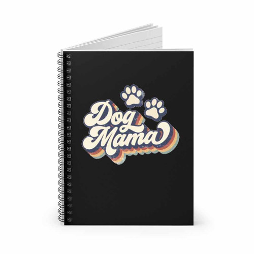 Dog Mom Logo Art Spiral Notebook