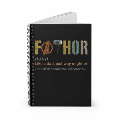 Fathor Noun Like A Dad Spiral Notebook