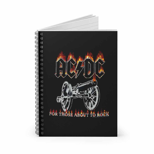 For Those About To Rock Acdc Spiral Notebook