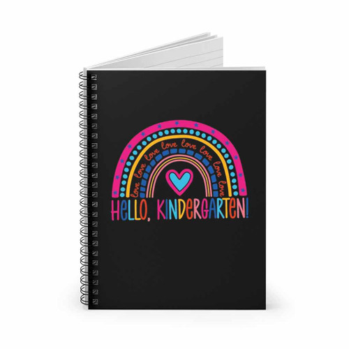 Hello Kindergarten Love Spiral Notebook