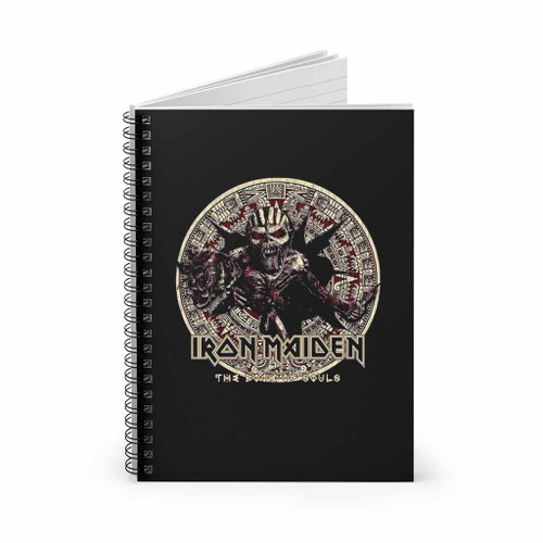 Iron Maiden Book Of Souls Eddie Circle Iron Maiden Spiral Notebook