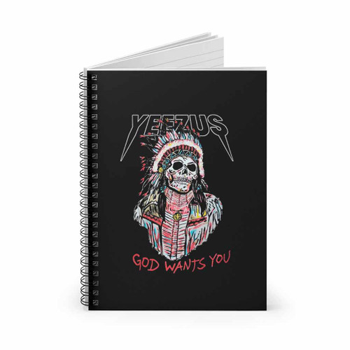 Kanye West Yeezus God Wants You Spiral Notebook