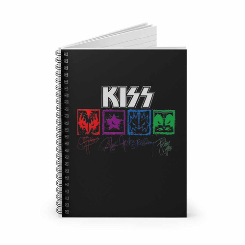 Kiss Band Rock Heavy Metal Spiral Notebook