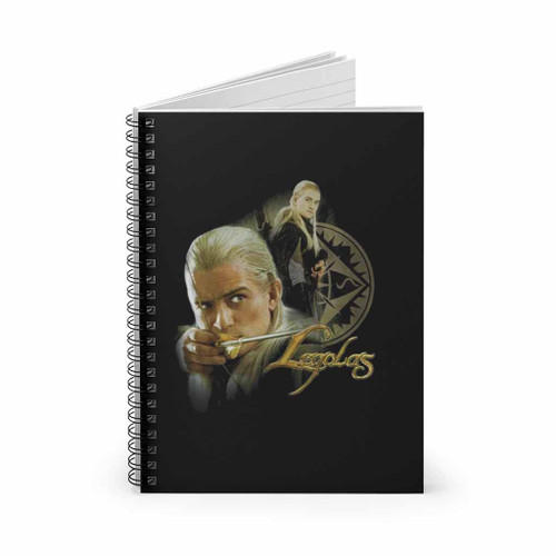Lord Of The Rings Legolas Logo Spiral Notebook