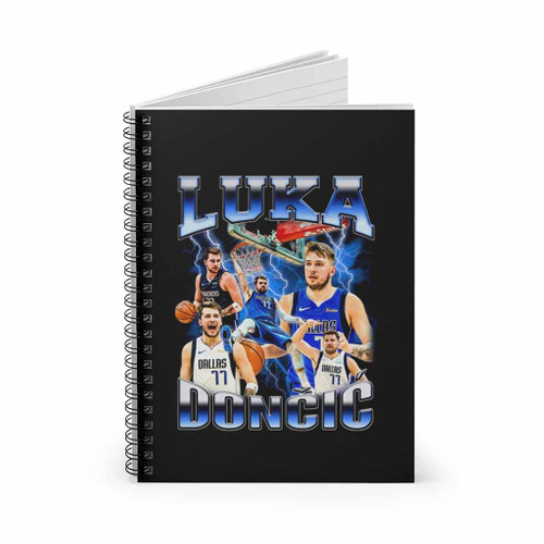 Luka Doncic Vintage 90S Inspired Spiral Notebook