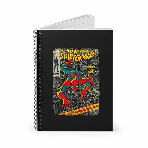 Marvel Spider Man Comic Book Vintage Spiral Notebook