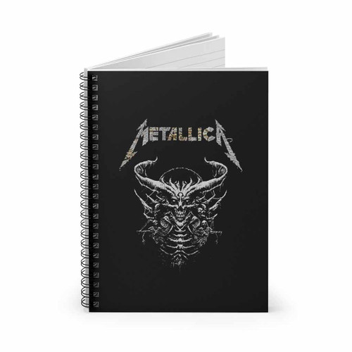Metallica Skull Tour 2022 Vintage Spiral Notebook