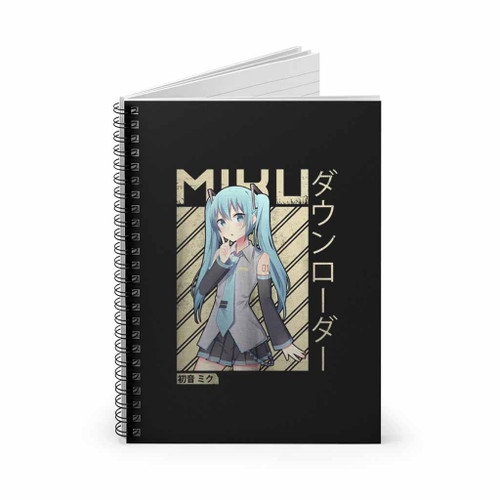 Miku Hatsune Cute Anime Spiral Notebook