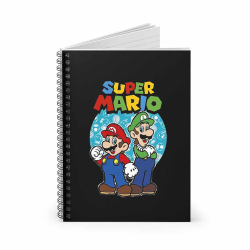 Nintendo Super Mario Luigi Mario Spiral Notebook