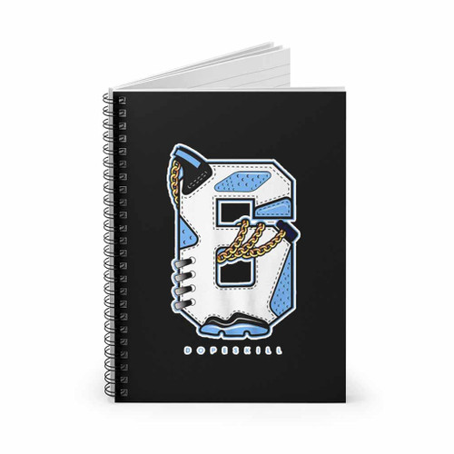 Number No 6 Jordan Dope Skill Spiral Notebook