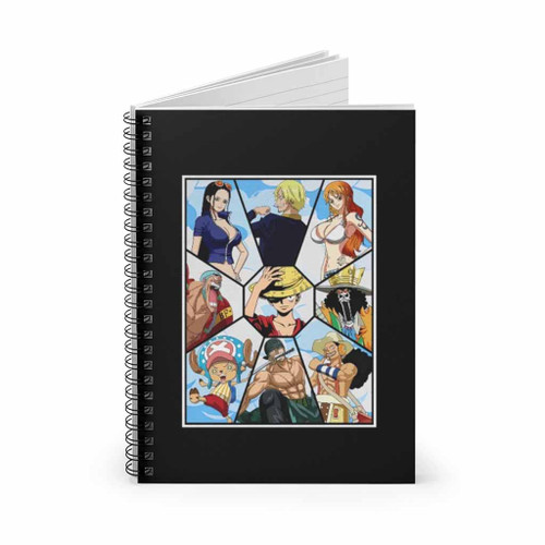 One Piece Anime Straw Hat Crew Spiral Notebook