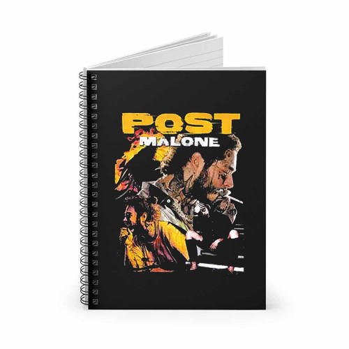 Post Malone Vintage Photo Collage Spiral Notebook