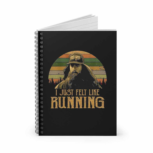 Retro Forrest Gump I Just Felt Spiral Notebook