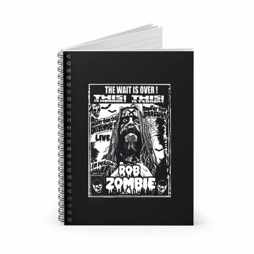 Rob Zombie Dracula Rock Band Spiral Notebook