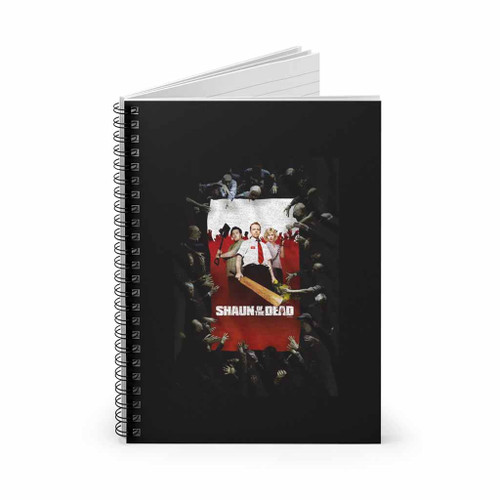 Shaun Of The Dead Movie Poster Logo Spiral Notebook