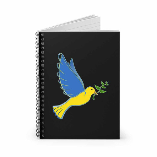 Stand With Ukraine Peace Spiral Notebook