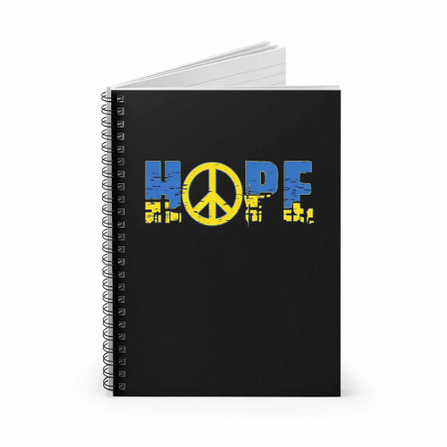 Stand With Ukraine Peace Hope Spiral Notebook