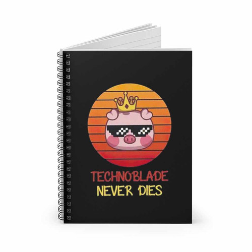 Technoblade Never Die Pepa Pig Spiral Notebook