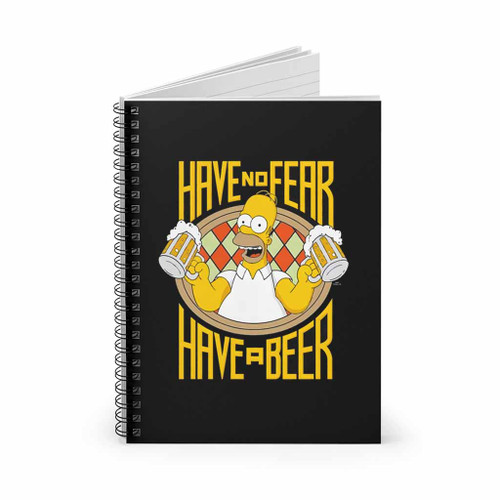 The Simpsons Homer Have A Fear Spiral Notebook