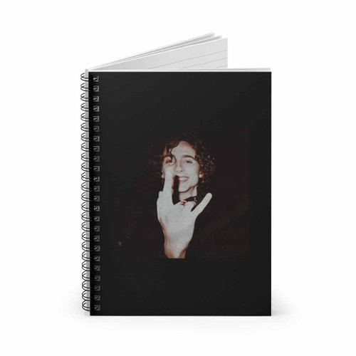 Timothee Chalamet Peace Sign Spiral Notebook