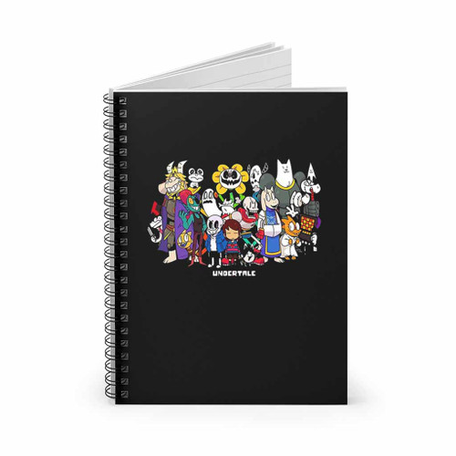 Undertale Sans Papyrus Dog Chara Frisk Undyne Spiral Notebook