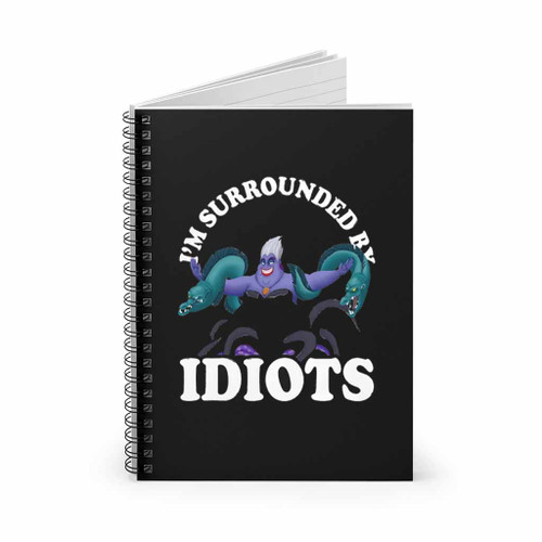 Ursula The Little Mermaid Surrounded Spiral Notebook
