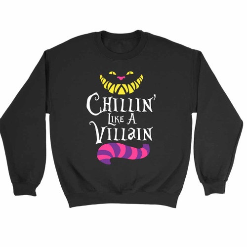 Chillin Like A Villain Cat Sweatshirt Sweater