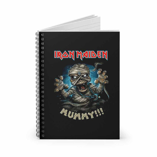 World Slavery Tour Iron Maiden Mummy Spiral Notebook