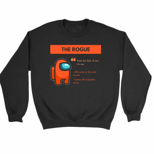 The Orange Player Among Us Orange Character Pullover Sweatshirt Sweater