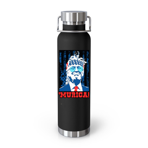 Donald Trump Murica 4Th Of July Patriotic American Party Tumblr Bottle