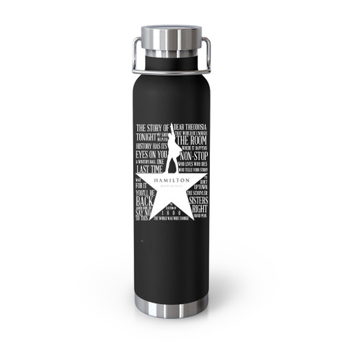 Hamilton Musical Hamilton Musical Logo Quote Tumblr Bottle