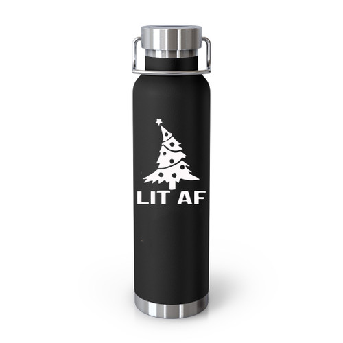 Lit Af Christmas Tree Tumblr Bottle