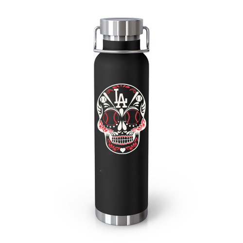 Los Angeles Dodgers Dia De Los Muertos Skull Tumblr Bottle