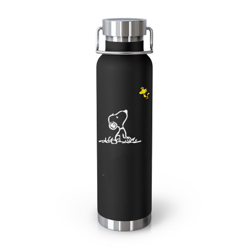 Snoopy And Woodstock Tumblr Bottle