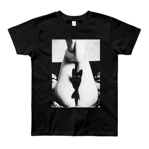 Black Cat Pussy Kitten Sexy Girl Man's T-Shirt Tee